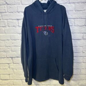 NFL Hoodie Men's 3XL Blue Embroidered Tennessee Titans Classic Football Sport
